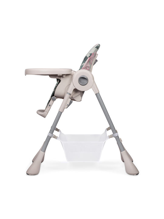Lionelo Zanna Foldable Baby Highchair With Adjustable Height Pink Bubblegum