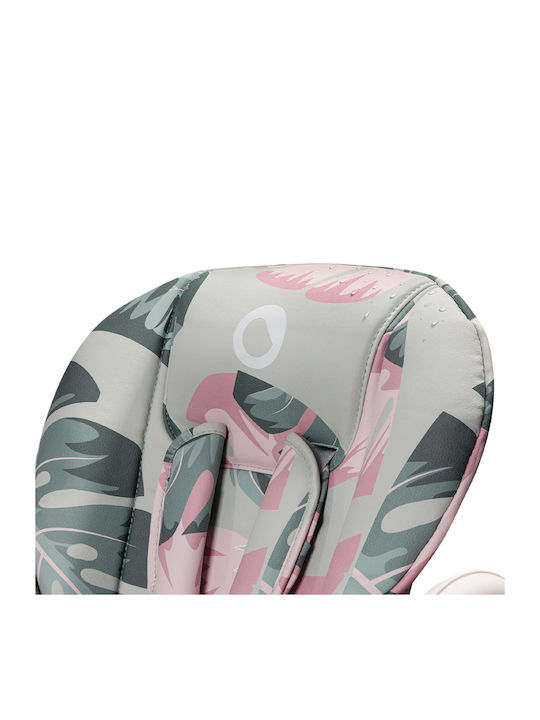 Lionelo Zanna Foldable Baby Highchair With Adjustable Height Pink Bubblegum