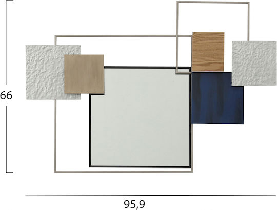 HomeMarkt HM7560 Καθρέπτης Μπλε 95.9x66cm HomeMarkt HM7560 Καθρέπτης Μπλε 95.9x66cm