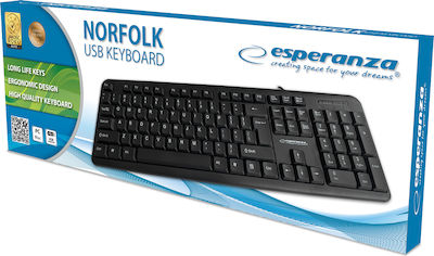 Esperanza EK139 Norfolk Nur Tastatur Englisch US