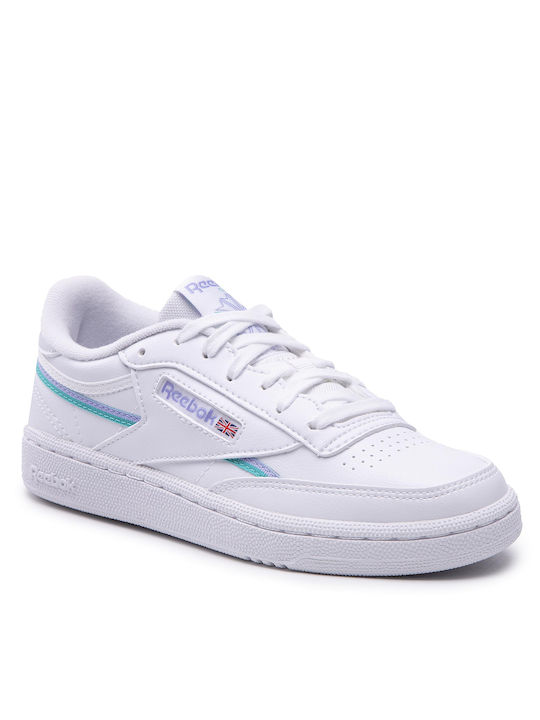 Reebok Club C 85 Damen Sneakers Cloud White / Lilac Glow / Classic Teal