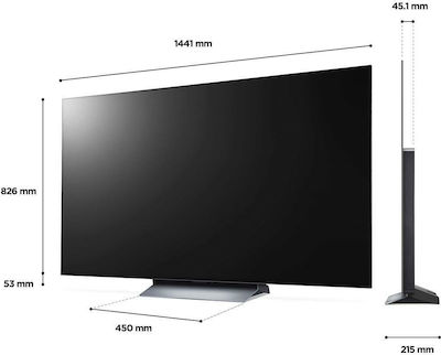LG Умна Телевизия 65" 4K UHD OLED 65C24LA HDR (2022)