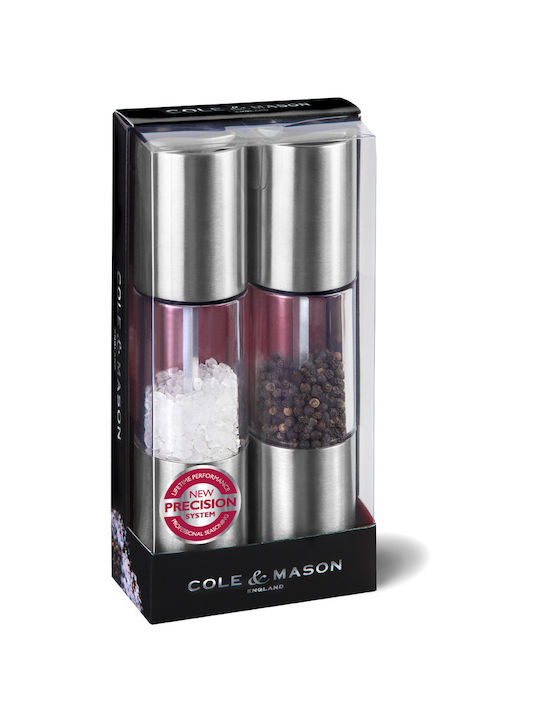 Cole & Maison Oslo Manual Inox Spice Mill Set 18.5cm Silver 2pcs