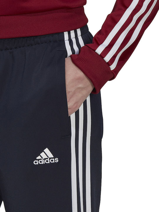 Essentials 3-Stripes Set de Trening Legend Ink/Bordeaux
