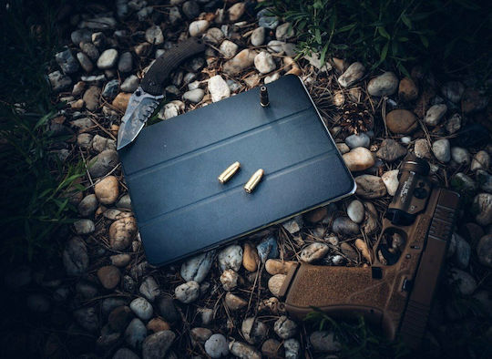 Tactical Tri-Fold Klappdeckel Blau Galaxy Tab A7 Lite