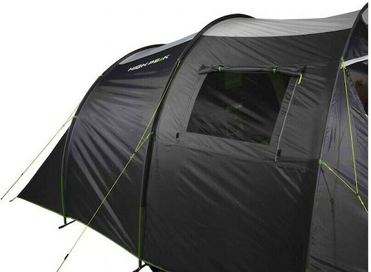 High Peak Ancona 5.0 Camping Tent Tunnel Gray with Double Cloth 4 Seasons for 5 People 300x210x185cm
