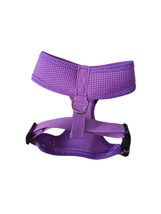Pet Interest Dog Harness Vest Mesh Plain Purple Medium 38-51cm 54492