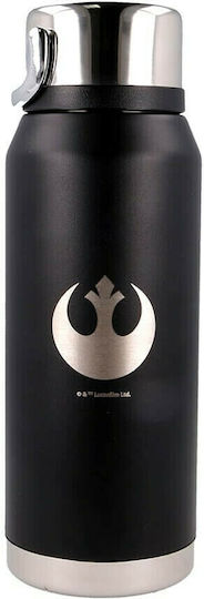 Stor Star Wars Millennium Falcon Kids Water Bottle Star Wars Aluminium with Screw Cap Non Spill Black 505ml