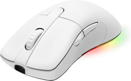 Deltaco WM90 Drahtlos RGB Gaming Gaming Maus 16000 DPI Weiß