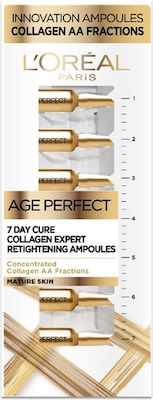 L'Oreal Paris Αnti-aging Face Serum Age Perfect Suitable for All Skin Types with Collagen 7x1ml