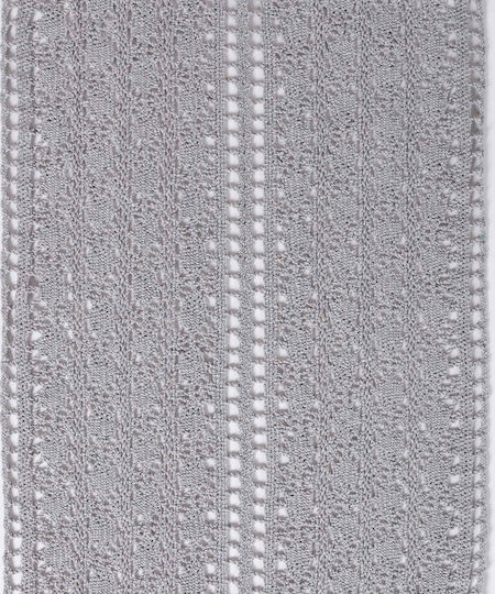 Silk Fashion Ράνερ C210 Πλεκτό Γκρι 32x160εκ.