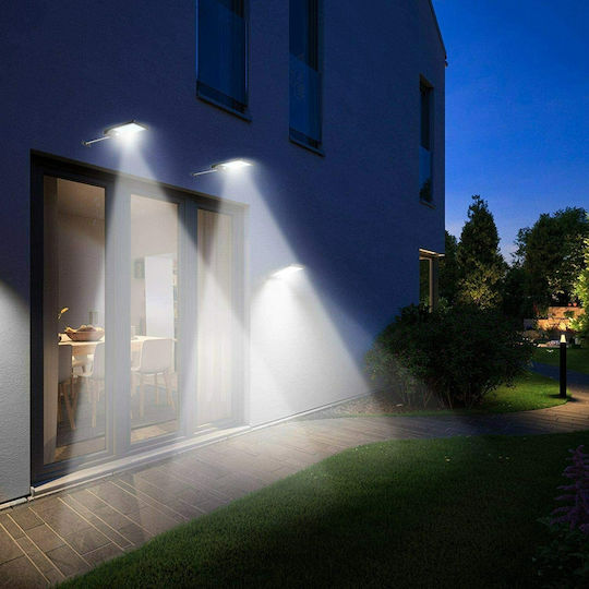Maclean Energy Wandmontiert Solarleuchte 4W 450lm Kaltweiß 6000K mit Bewegungssensor IP65