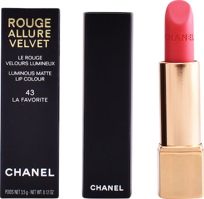 Chanel Rouge Allure Velvet 43 La Favorite 3.5gr