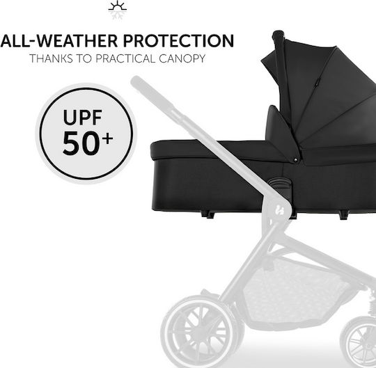 Hauck Move So Simply Set Verstellbar 2 in 1 Baby Kinderwagen Geeignet für Neugeborene Schwarz