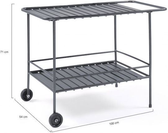Inkazen Serving Cart with 2 Levels H71xW100xD54cm