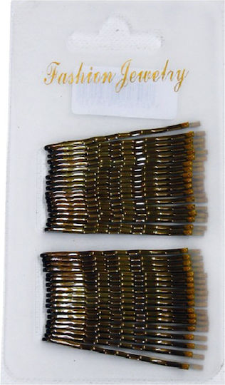 Hair Utopia Απλά Τσιμπιδάκια Μαλλιών Χρυσά 36τμχ