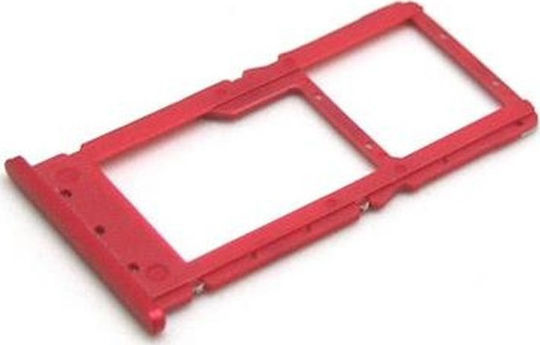 Υποδοχή Κάρτας Sim Tray Κόκκινο για Redmi Note 6 Pro