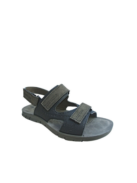 INBLUE Men's Anatomical Black Sandals