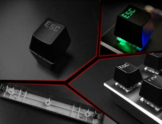 Motospeed CK108 Гейминг Механична Клавиатура с Outemu Blue суичове и RGB подсветка (Английски US) Сив