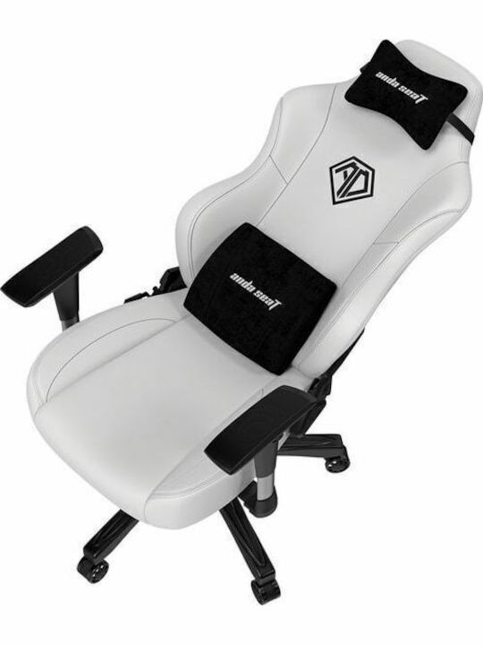 Anda Seat Phantom 3 Καρέκλα Gaming Δερματίνης με Ρυθμιζόμενα Μπράτσα Cloudy White