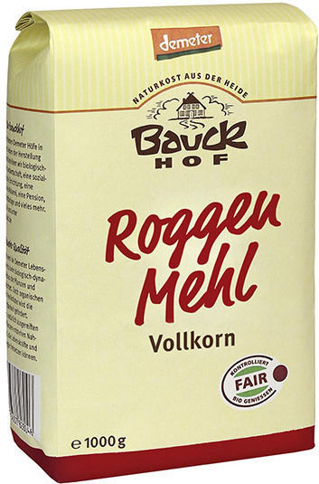 BauckHof Mehl Roggen Vollkornmehl (1x 1kg ) 1kg
