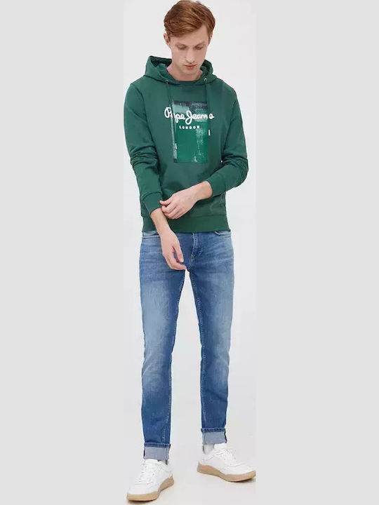 Sweatshirt with Hood Forest Green