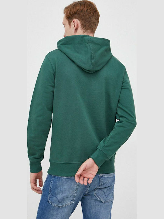 Pepe Jeans Φούτερ Forest Green με Κουκούλα