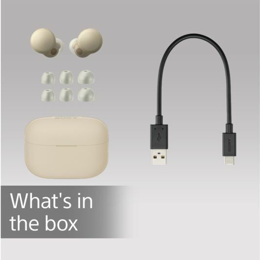 Sony LinkBuds S Bluetooth Handsfree Earphones with Sweat Resistance and Charging Case Taupe