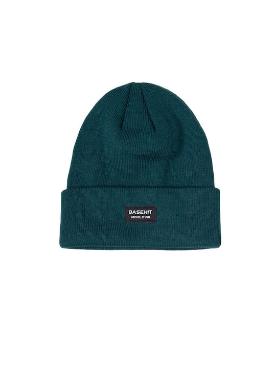 212.BU03.18 Beanie Men's Knitted Beanie in Green Color