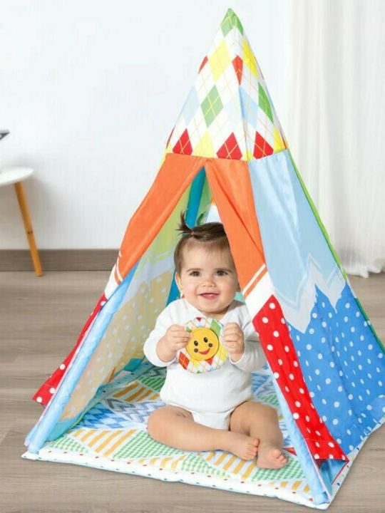 Kiokids Детски шатър Индийски Тeepee палатка Цветна