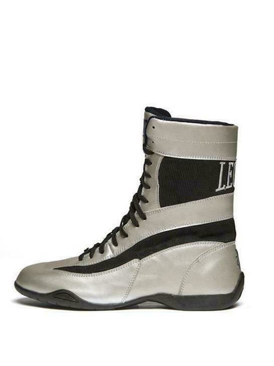 Leone Legend CL101 Παπούτσια Πυγμαχίας Ενηλίκων Ασημί