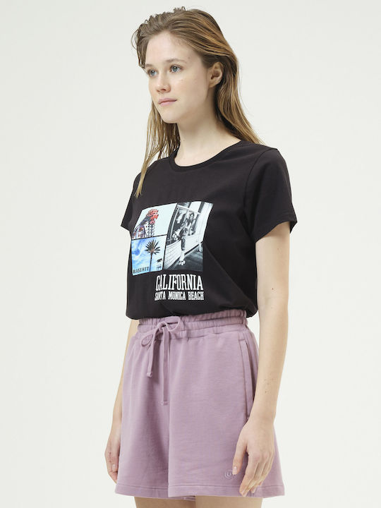 Damen T-Shirt Schwarz