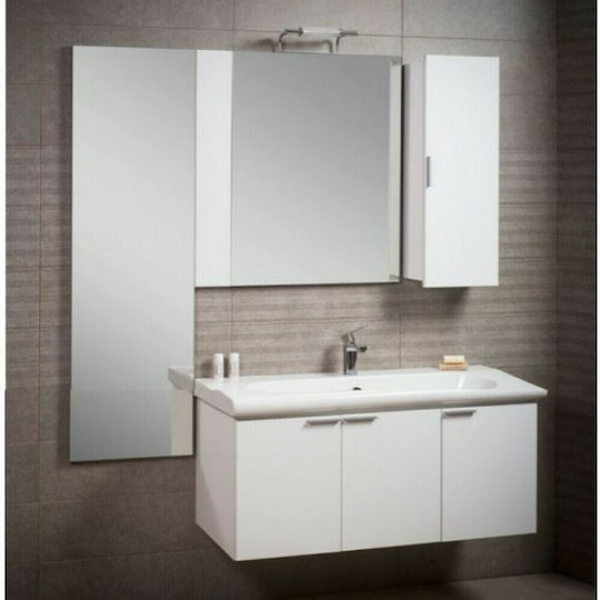Adamidis Velvet Master 103 Countertop with Sink L99.5xW43xH48cm White/White