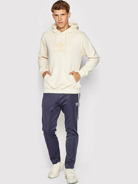 Trefoil Series Street Sweatshirt mit Kapuze Beige
