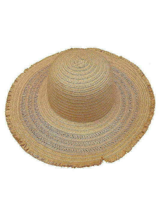 Summertiempo Wicker Women's Floppy Hat Brown