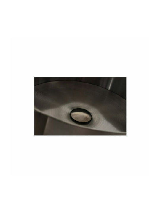 Voss Luna Επικαθήμενος Νιπτήρας Inox 40x40x12cm Inox