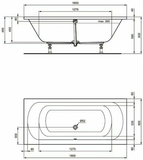 Ideal Standard Duo Вана Акрил 180x80см