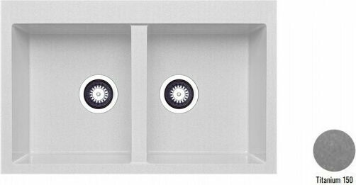 Crown Quadra Q-82 6782 Ένθετος από Συνθετικό Γρανίτη Μ79xΠ50cm