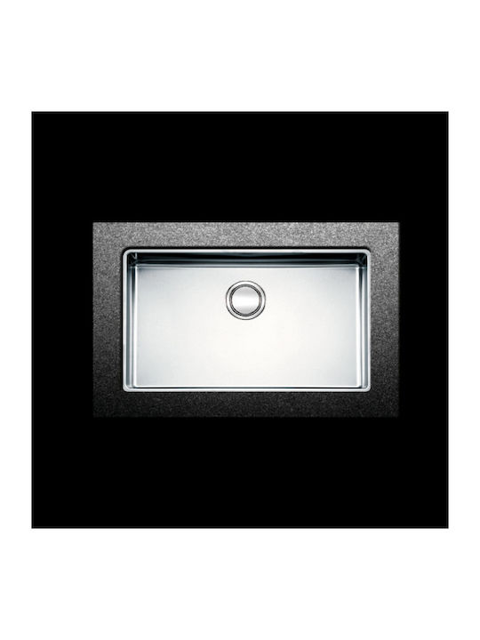 Apell Linear Plus FEM71 FEM71-110 Undermount Sink Inox Satin W75xD44cm Silver