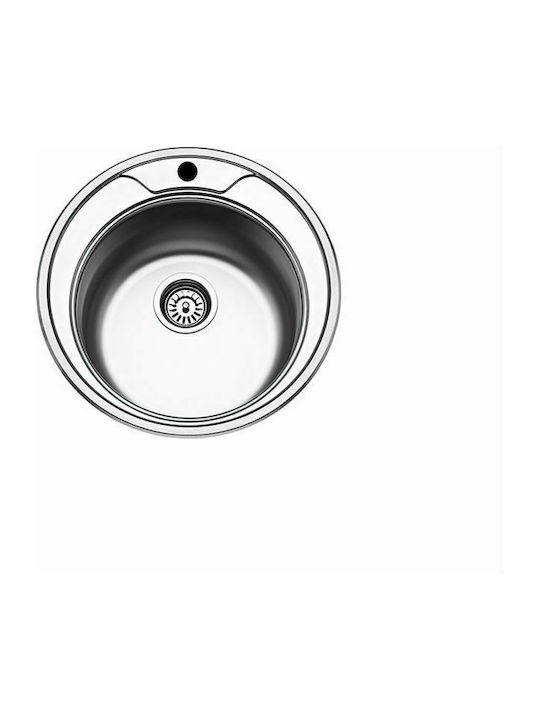 Fortinox Valley 25900-110 Drop-In Spüle Inox Satiniert B48xT48cm Silber