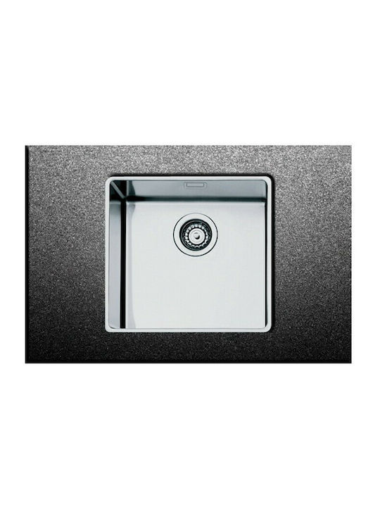 Apell Linear Plus FEM50 FEM50-110 Undermount Sink Inox Satin W52.4xD44.2cm Silver
