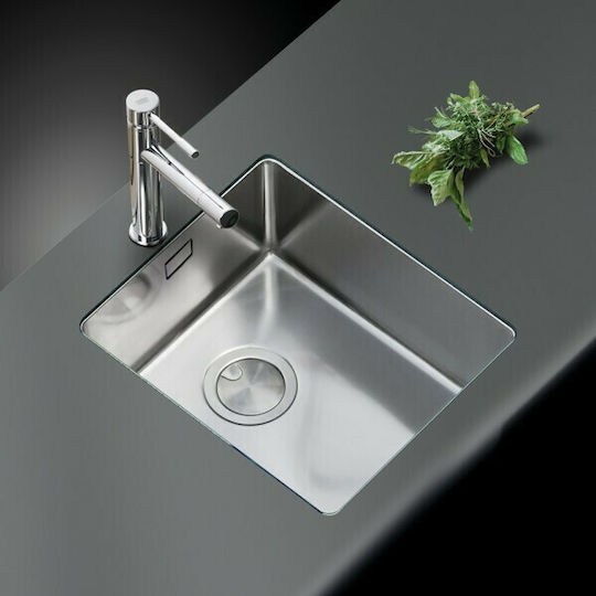 Apell Linear Plus FEM50 FEM50-110 Поддръжка Мивка Inox Сатен Ш52.4xД44.2см Сребрист