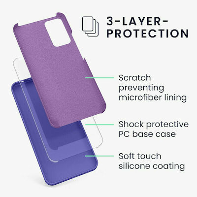 KWmobile Rubberized Silicone Back Cover Blue Purple (Redmi Note 11 Pro)