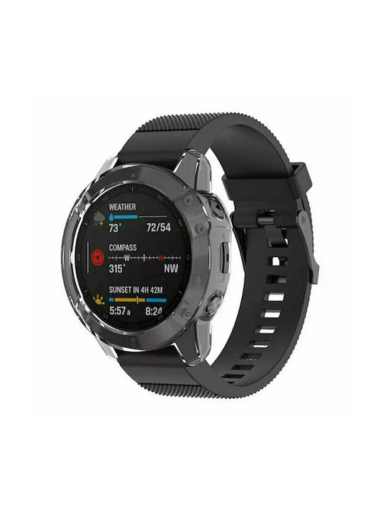 Tech-Protect Defense Carcasă de Silicon în culoarea Negru pentru Garmin Fenix 7