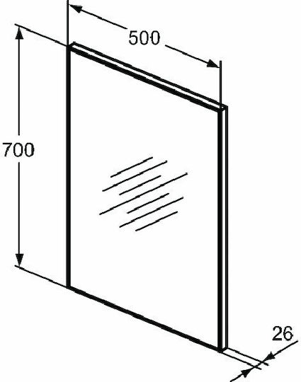 Ideal Standard Oglindă de Baie Dreptunghiulară 50x70cm