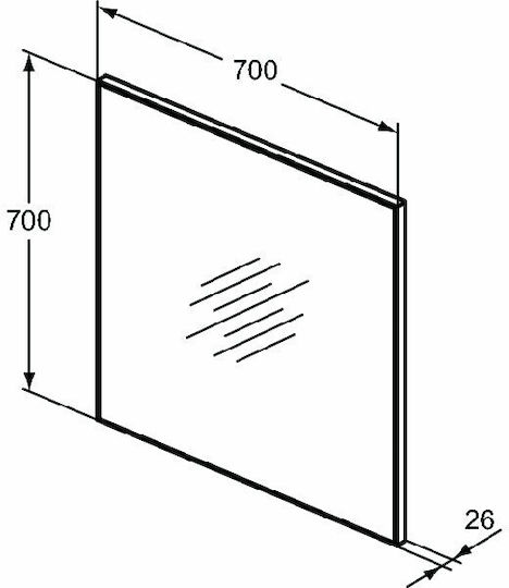 Ideal Standard T3356BH T3356BH Καθρέπτης 70x70cm