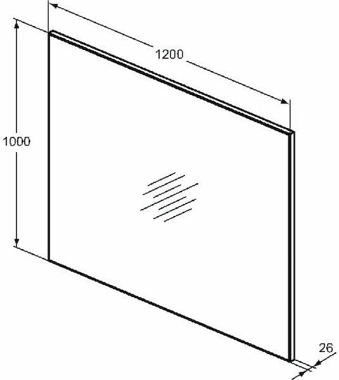 Ideal Standard T3594BH T3594BH Καθρέπτης 120x100cm
