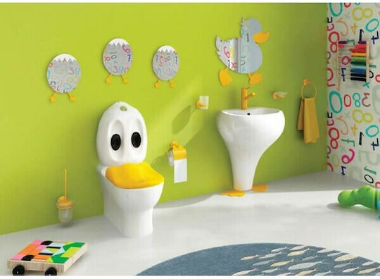 Creavit Wall Mounted Cup Holder Duck White