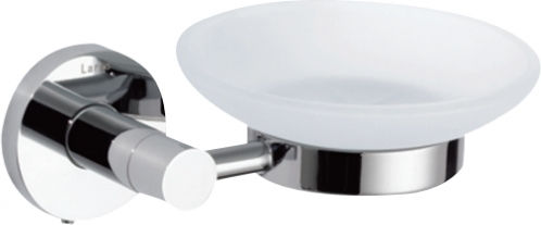 Inda Trend Wandmontiert Seifenschale Glas Silber