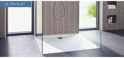 Ideal Standard Square Acrylic Shower White Ultra Flat 100x100x4cm